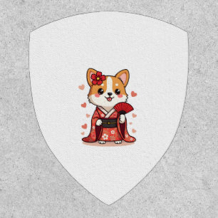 Geisha Corgi Dog Lover Welsh Patch