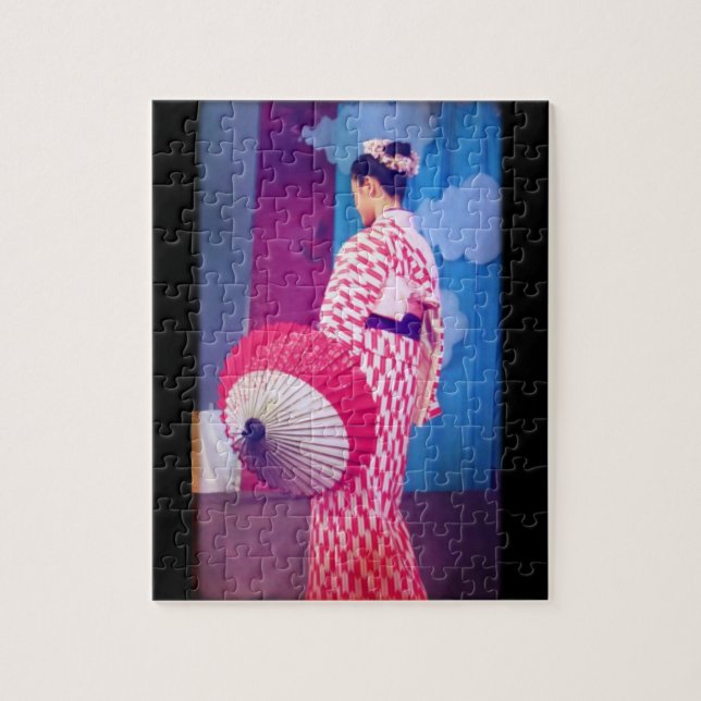 Geisha Dance Jigsaw Puzzle (Vertical)
