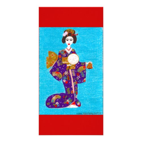 Geisha Doll Card