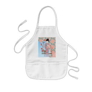 Geisha girl birthday party kids' apron