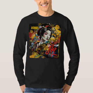 Geisha Graffiti Tee - Classical Beauty Streetwear