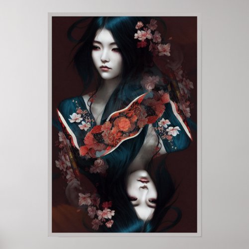 Geisha in Kimono I Poster