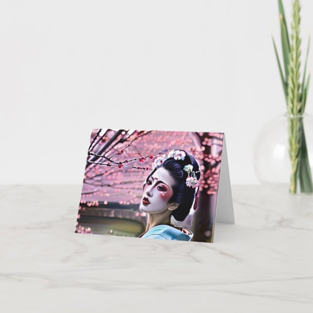 Geisha Japan Holiday Card (Front)