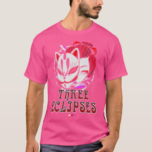 Geisha Japanese Fox Kitsune Mask Streetwear Style T-Shirt