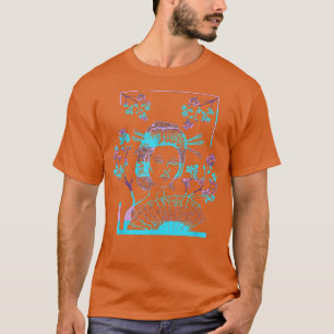Geisha Japanese Kawaii Sakura Cherry Blossom Japan T-Shirt