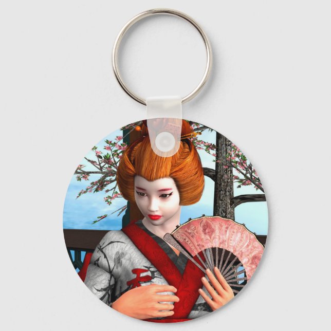 Geisha Keychain (Front)