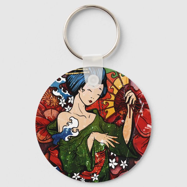 Geisha Keychain (Front)