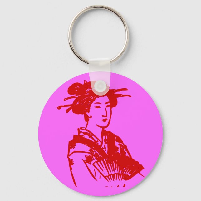Geisha Keychain (Front)