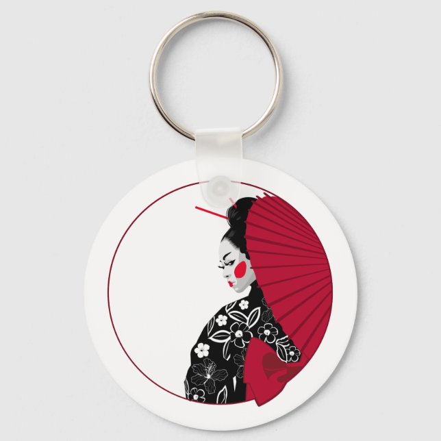 Geisha Keychain (Front)