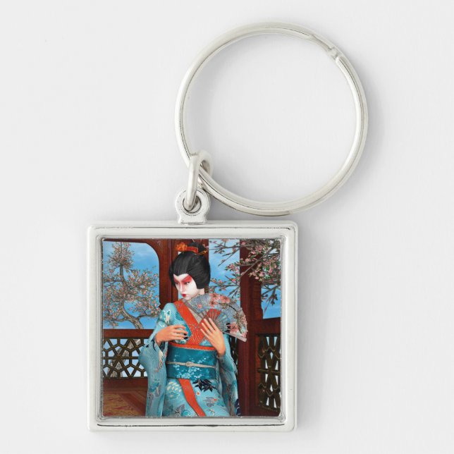 Geisha Keychain (Front)