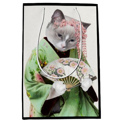Geisha Kitten Medium Gift Bag