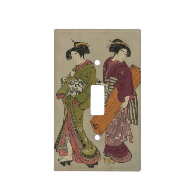 Geisha Light Switch Cover Neon Green (Front)