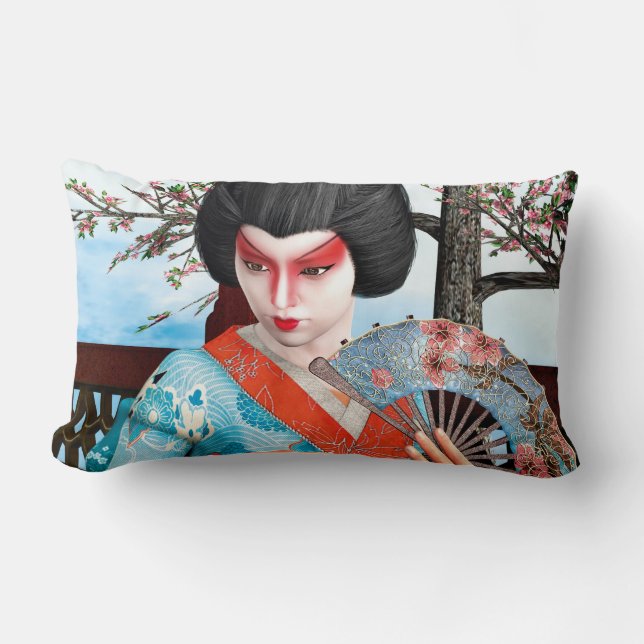 Geisha Lumbar Pillow (Front)