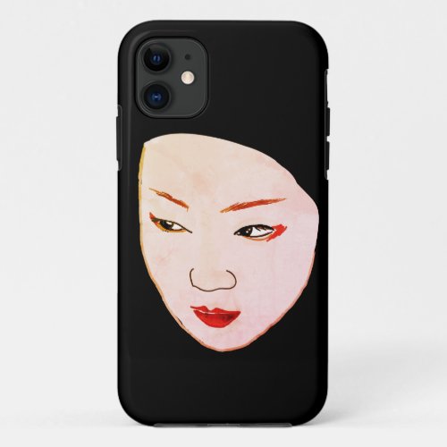 Geisha mask iPhone 11 case