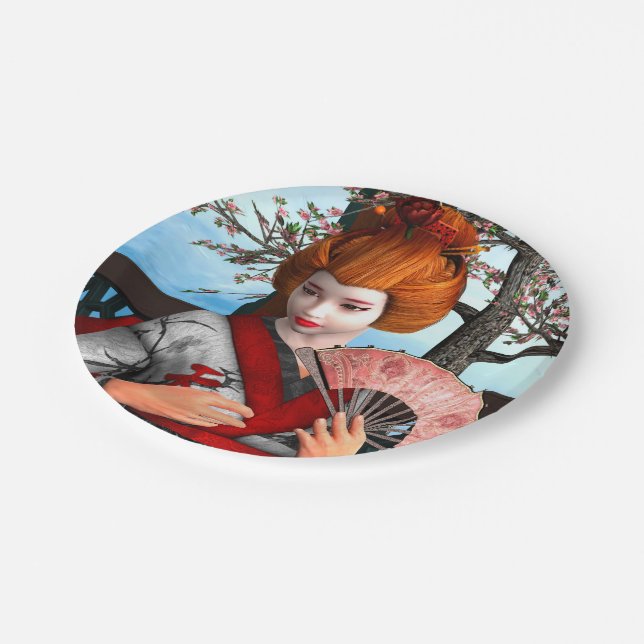 Geisha Paper Plates (Angled)