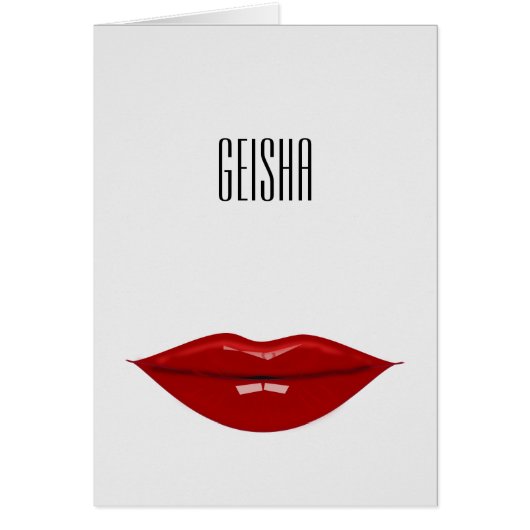 geisha - paper products cards (Front)