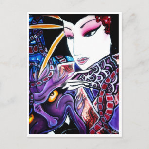 geisha postcard