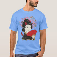 Geisha Sakura Cherry Blossom Geisha Girl Japan Cul