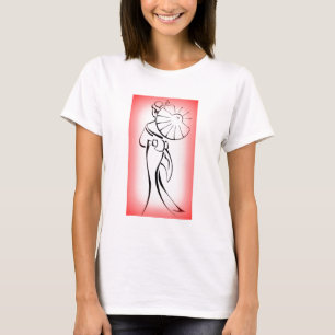 Geisha Silhouette Red Edge T-Shirt