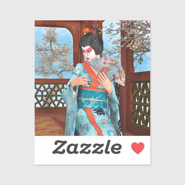 Geisha Sticker (Sheet)