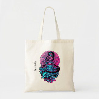 Geisha Tattoo Pink floral Tote Bag
