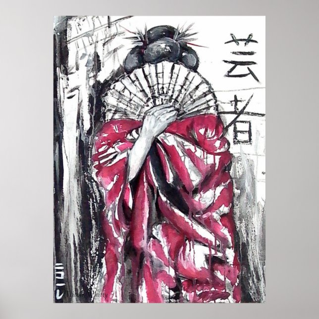 Geisha - The Artist - Art Print (Front)