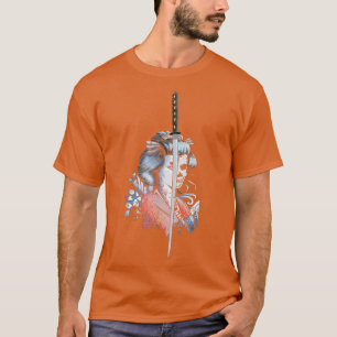Geisha with Japanese Geisha and Japan Geisha  T-Shirt