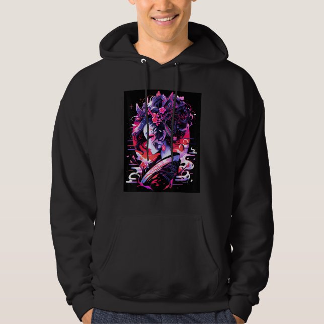 Geisha's Charm Allure of Japanese Culture Design Hoodie (Front)