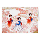 Geishas in garden (Front Horizontal)