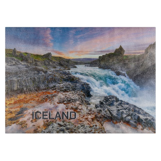 Geitafoss Waterfalls, Iceland Cutting Board (Front)