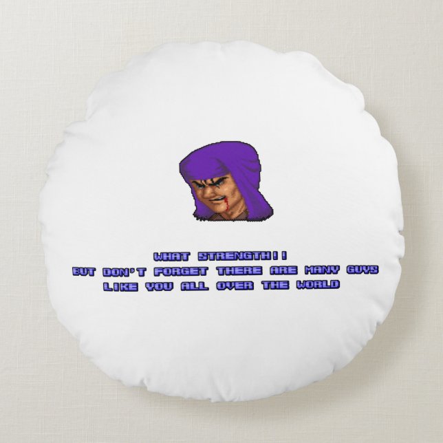 Geki KO'ed 2 Round Pillow (Front)