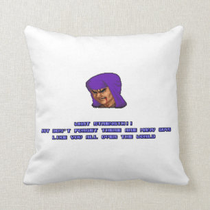 Geki KO'ed 2 Throw Pillow