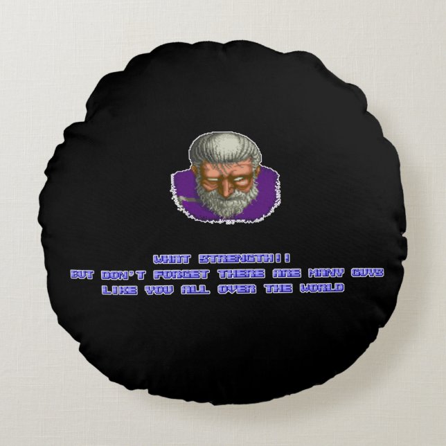 Geki KO'ed 3 Round Pillow (Front)