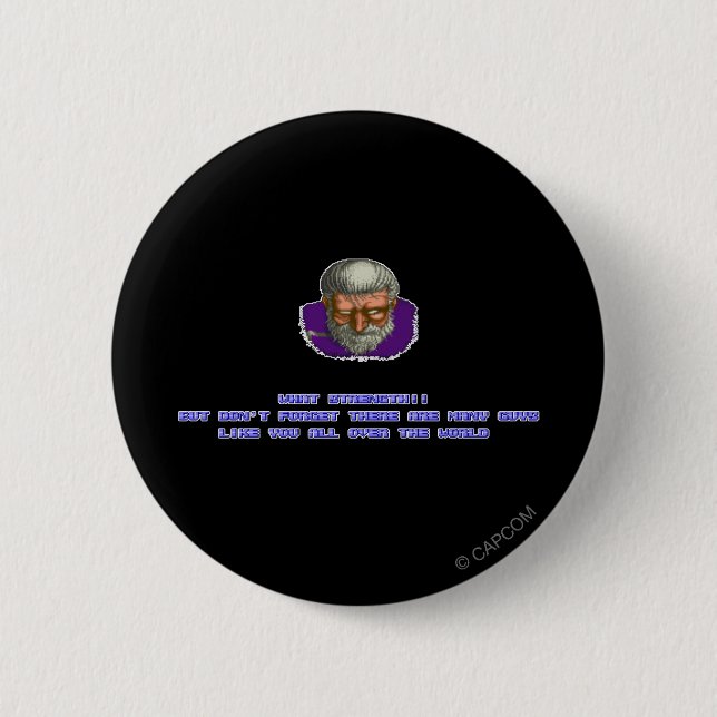Geki KO'ed Pinback Button (Front)