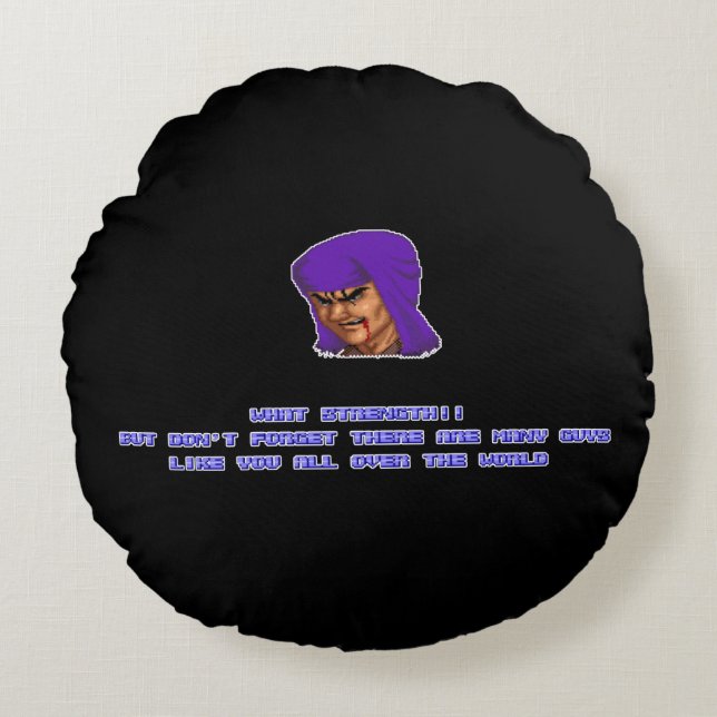 Geki KO'ed Round Pillow (Front)
