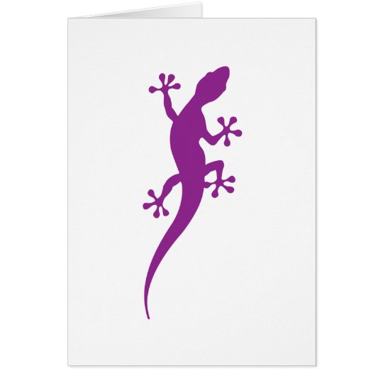 Gekko lizard card
