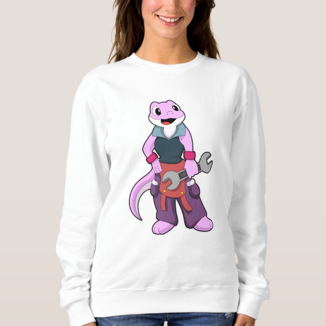 Geko as Mechanic with Wrench Sweatshirt (Front)