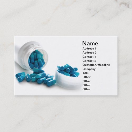 Gel capsule business cards