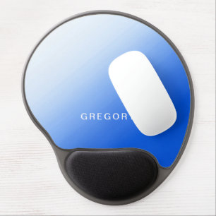 Gel Custom Blue Gradient Wrist Support Mousepad