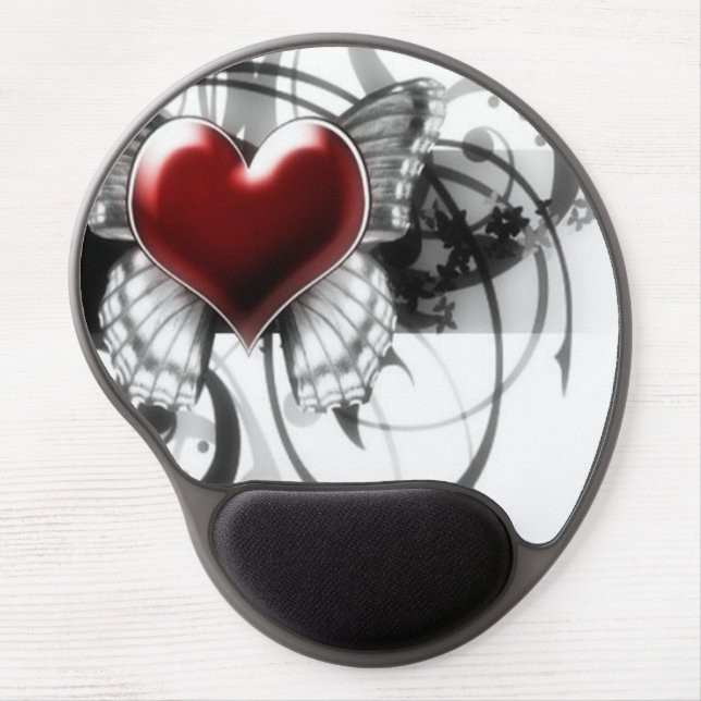 Gel Mouse pad/Butterfly and Heart Pad (Front)