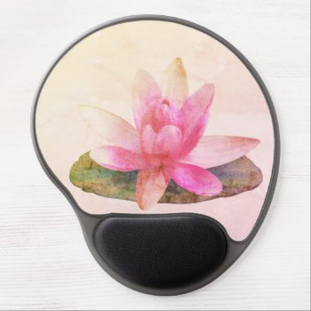 Gel Mouse Pad : Pink Lotus by TINYLOTUS at Zazzle