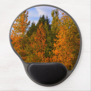 Gel mouse pad, pretty fall mountains pad