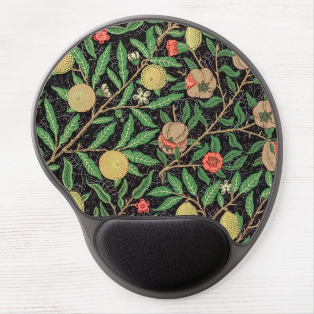 GEL MOUSE PAD : WILLIAM MORRIS : POMEGRANATES (Front)