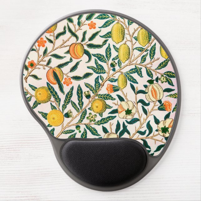 GEL MOUSE PAD : WILLIAM MORRIS : POMEGRANATES (Front)