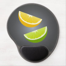 Gel Mouse Pad With Lemon and Lime Slices