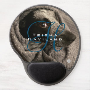 Gel Mouse pad with Monogram and Photo HAMbyWG