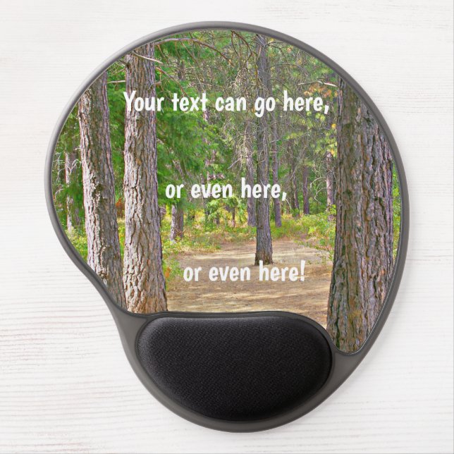 Gel mouse pad, your own  image and text, pad (Front)
