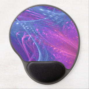Gel Mousepad Blue Magenta Asymmetric Fractal