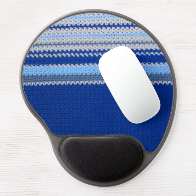 Gel Mousepad - Blue Stripes (Left Side)