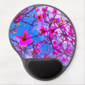 Gel Mousepad  Color Enhanced Magnolia Tree Photo Gel Mouse Pad by dbrown0310 at Zazzle